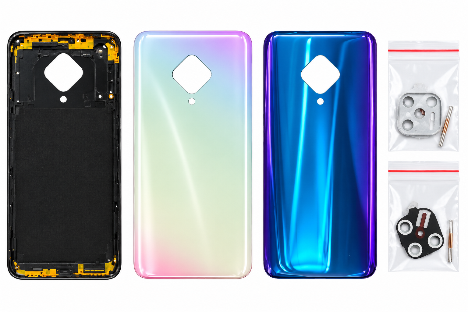 Compatible Replacement for Vivo S1 Pro 4G Full Housing Body – Sky Blue & Purple